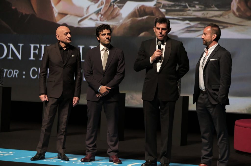 Sir Ben Kingsley, Oscar Isaac, Chris Weitz Olivier Vigerie en Deauville