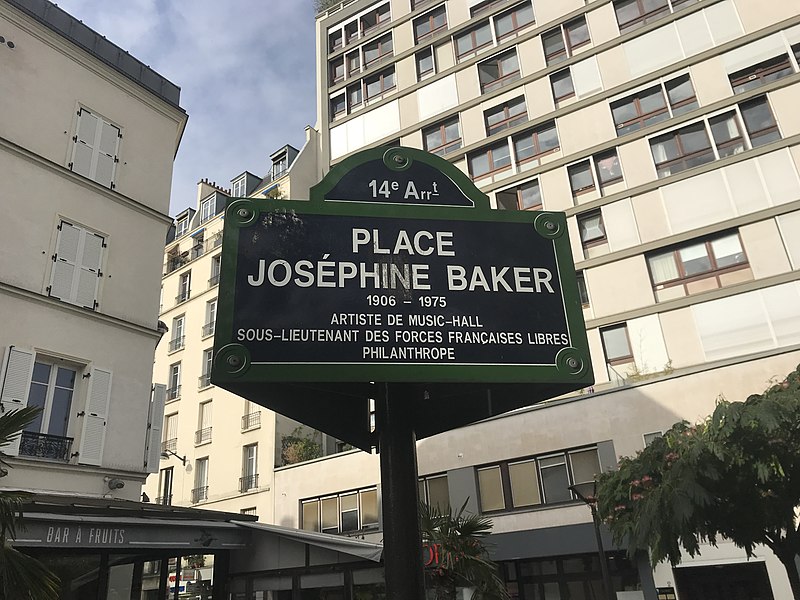 Josephine Baker Place firmar en París